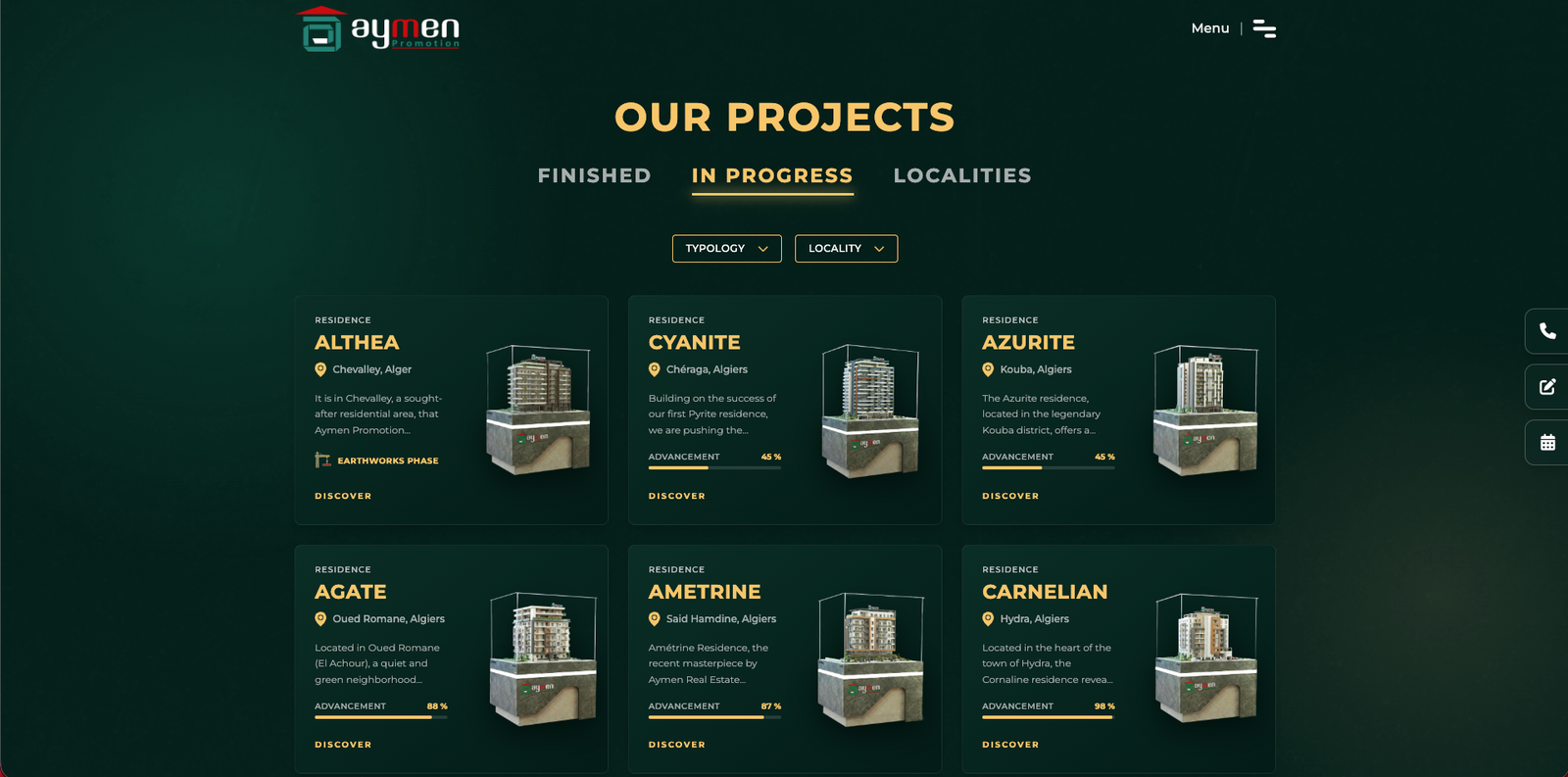 معاينة المشروع — Aymen Promotion